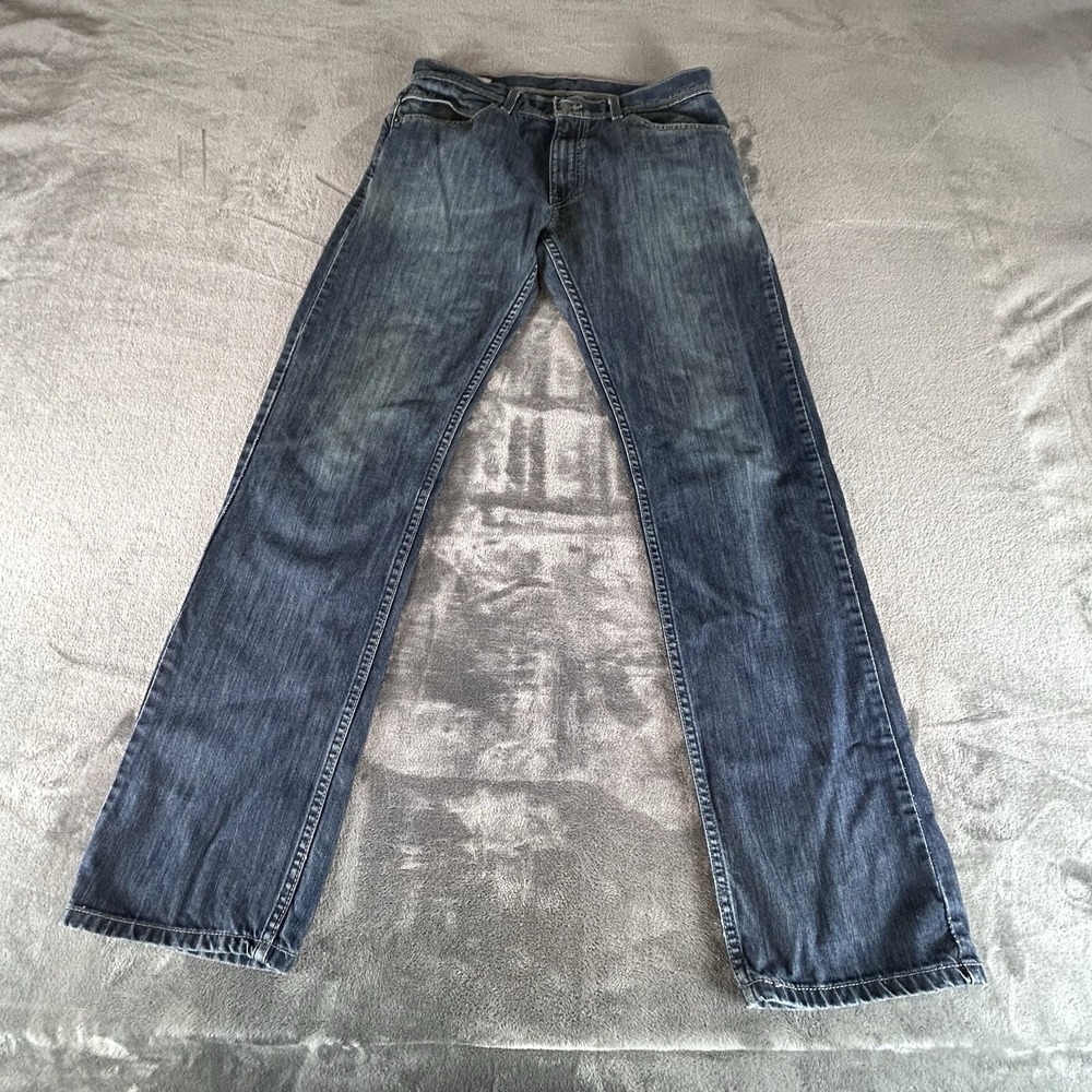 Vintage Y2K Levi's 514 Back Zipper Pockets Relaxed Fit Streetwear 2000s Jeans